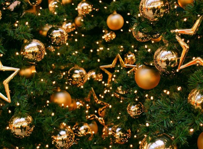 Wallpaper Christmas, New Year, toys, fir tree, balls, decorations, 4k, Holidays 8610310072